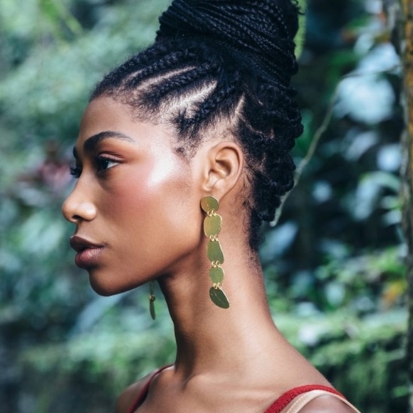 πΊπHPππΊ NWT Cult Gaia Nidia Gold Earrings - Picture 6 of 16